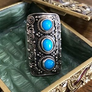 CLEARANCE 5 for $20 SALE 925 silver southwest statement ring 6.5